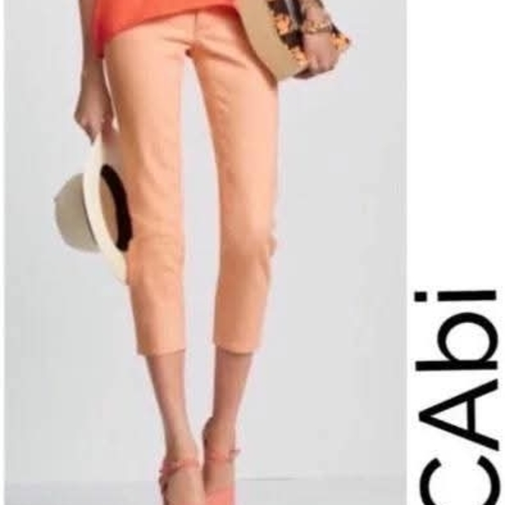 CAbi Light Coral Capris